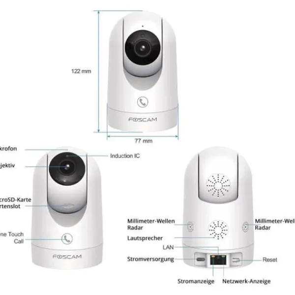 Foscam R8M 4K 8MP WiFi Dubbla Band Automatisk Spårning