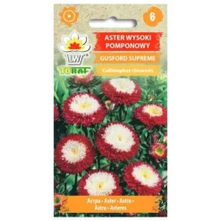 Frö till aster Gusford Supreme – Flerfärgade pomponblommor för rabatter och buketter