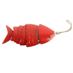 Outlet Färgglada Koi Fish Wind Chimes Metallhantverk Utomhus takfot Hängande dekorationer Fish Wind Chime Vinddekoration