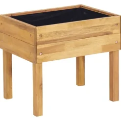 Sale Förhöjd odlingslåda 50x40x45 cm massivt akaciaträ Planteringsbänkar