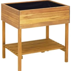 vidaXL Förhöjd odlingslåda 78,5x58,5x78,5 cm massivt akaciaträ