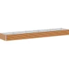 Sale Förhöjd planteringslåda i galvaniserat stål - - 485x100x36 cm - Ljusbrun - Väderbeständig Planteringsbänkar