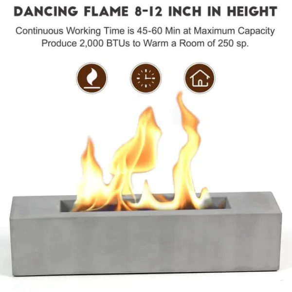 Fristående bioetanolkamin bordskamin rökfri biokamin