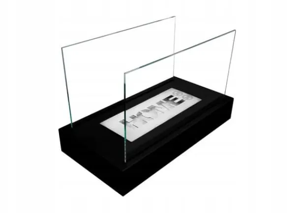 Fristående biokamin 36 x 18 x 22 cm Home Black strukturmatt