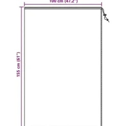Outlet Frostskydd för växter - - 5-pack - Grön - 1,55 x 1 m - Non-woven tyg - Återanvändbar Trädgårdsväxter