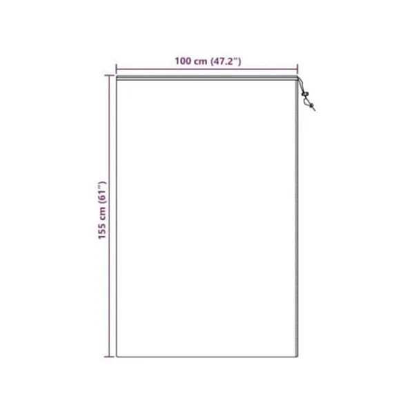 Outlet Frostskydd för växter - - 5-pack - Grön - 1,55 x 1 m - Non-woven tyg - Återanvändbar Trädgårdsväxter