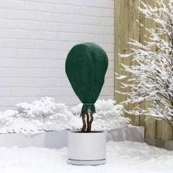 vidaXL Frostskydd för växtfleece Grön 100 x 1,6 m Syntetiskt tyg