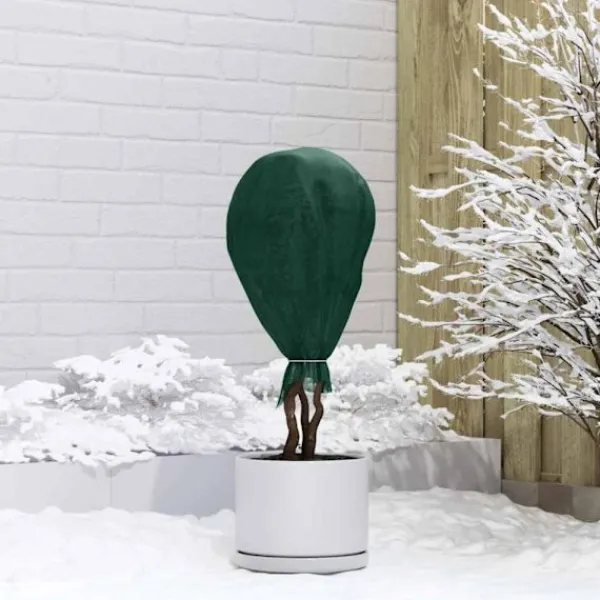 vidaXL Frostskydd för växtfleece Grön 100 x 1,6 m Syntetiskt tyg