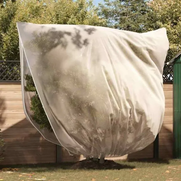vidaXL Frostskydd för växtfleeceöverdrag 3 pcs Beige 2 x 2,36 m