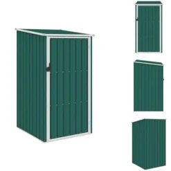 New Förråd & Redskapsbodar - Living Trädgårdsskjul grön 87x98x159 cm galvaniserat stål Skjul, Garage & Carports