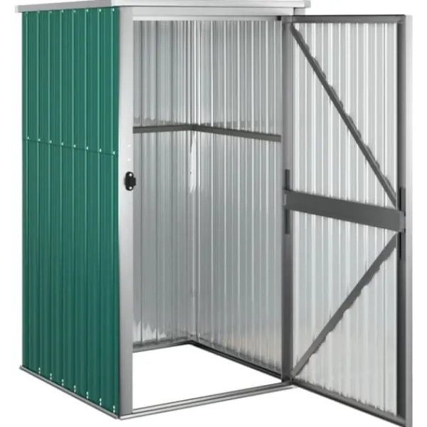 Online Förråd & Redskapsbodar - Living Trädgårdsskjul grön 88x89x161 cm galvaniserat stål Skjul, Garage & Carports