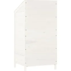 Outlet Förråd & Redskapsbodar - Living Trädgårdsbod vit 55x52x112 cm massivt granträ Skjul, Garage & Carports