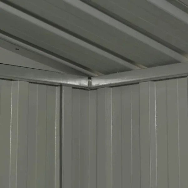 Förvaringsbod antracit stål 204x132x186 cm - Trädgårdsskjul - Trädgårdsbod - Home & Living Skjul, Garage & Carports