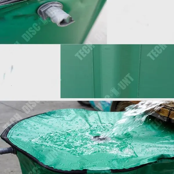 Förvaringsfat - Regnvatteninsamling - 750L - PVC - Starka svetsar - Lätt att transportera