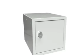 Outlet Förvaringslåda 270x270x350 mm Blå dörr Kassaskåp