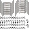 Online Fästklämmor för värmehus glasplatta 100-Piece Silver Växthus