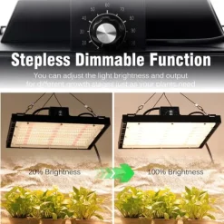 Clearance Fullspektrum LED-växtlampa, 150W effekt, dimbar funktion, lämplig för inomhusodling Kit För Växt- & Örtplantering