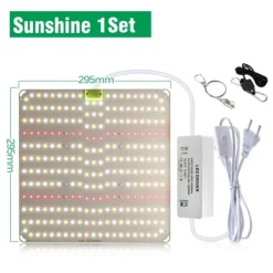 Discount Fullspektrum LED-växtlampa, 58W effekt, kompakt design,QB580SL Kit För Växt- & Örtplantering