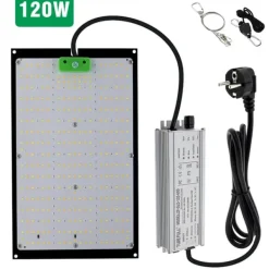 Fullspektrum LED-växtljus, hög ljusstyrka, dimbar kontroll,120W