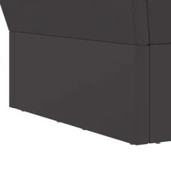 Fyrkantig vedeldad eldhäll i svart stål - Bärbar och rostbeständig | Storlek: 40x40x30 cm Öppna Spisar