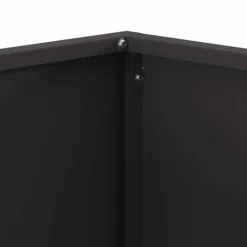 New Fyrkantig vedeldad eldstad i stål - Utomhuseldstad | Färg: Svart | Storlek: 60x60x40 cm Öppna Spisar