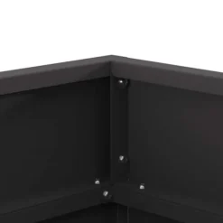 Fyrkantig vedeldad eldstad i stål - Modern utomhusvärmare | Färg: Svart | Storlek: 50x50x30 cm Vedeldade Kaminer