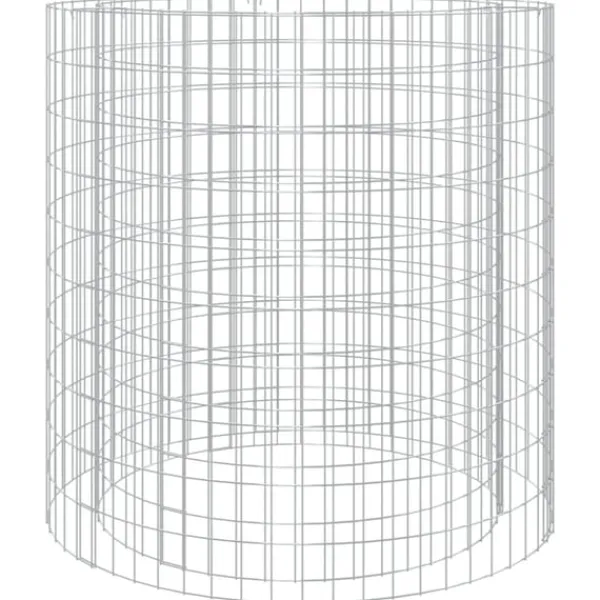 Discount Gabion för eldstad Ø 100 cm galvaniserat järn Öppna Spisar