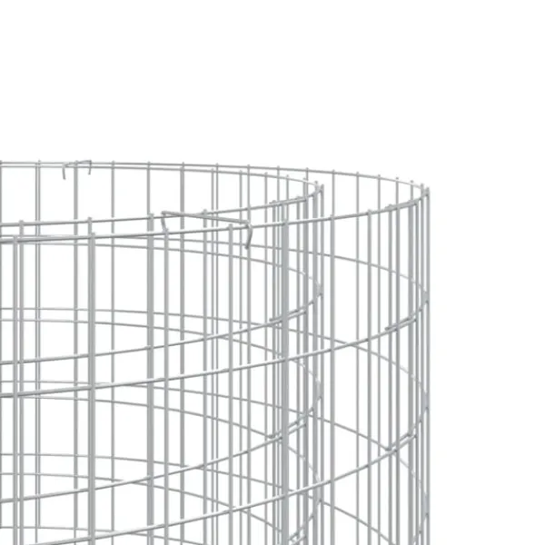 Discount Gabion för eldstad Ø 100 cm galvaniserat järn Öppna Spisar