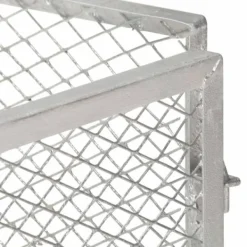 Galvaniserad kompost 100x100x77 cm - Stabil och luftig för trädgårdsavfall | Storlek: 100x100x77 cm