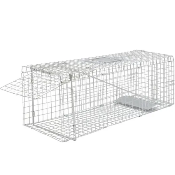 vidaXL Galvaniserad levande fälla 80 cm