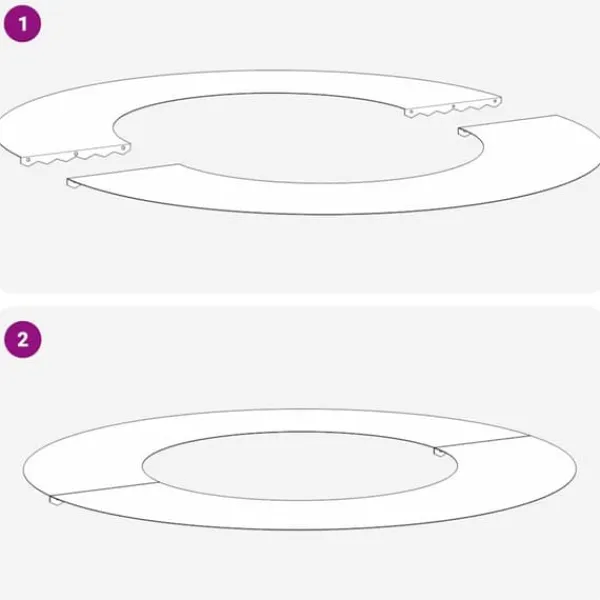 Online Galvaniserad Metallkruka - Modern Inredning för Växter | Färg: Silver | Storlek: Diameter 70 cm Buskar