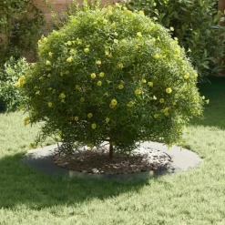Galvaniserad Metallkruka för Utomhusbruk - Modern Design | Färg: Grå | Storlek: 90 cm diameter