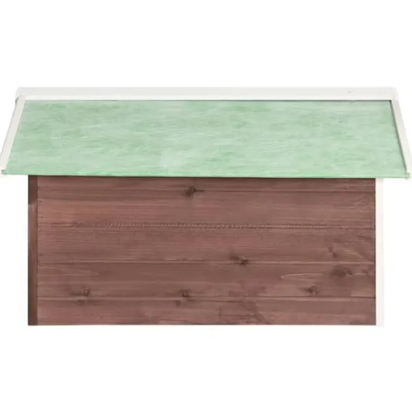 Sale Garage för robotgräsklippare 72x87x50 cm mocca och vit granträ - Hus Till Robotgräsklippare - Garage Till Robotgräsklippare - Home & Living Skjul, Garage & Carports