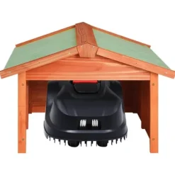 Hot Garage för robotgräsklippare 72x87x50 cm massivt granträ - Hus Till Robotgräsklippare - Garage Till Robotgräsklippare - Home & Living Skjul, Garage & Carports