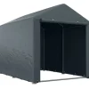 Garagetält 1,6×2,18×1,72 m UV-skydd, vattenavvisande, rullport, grå