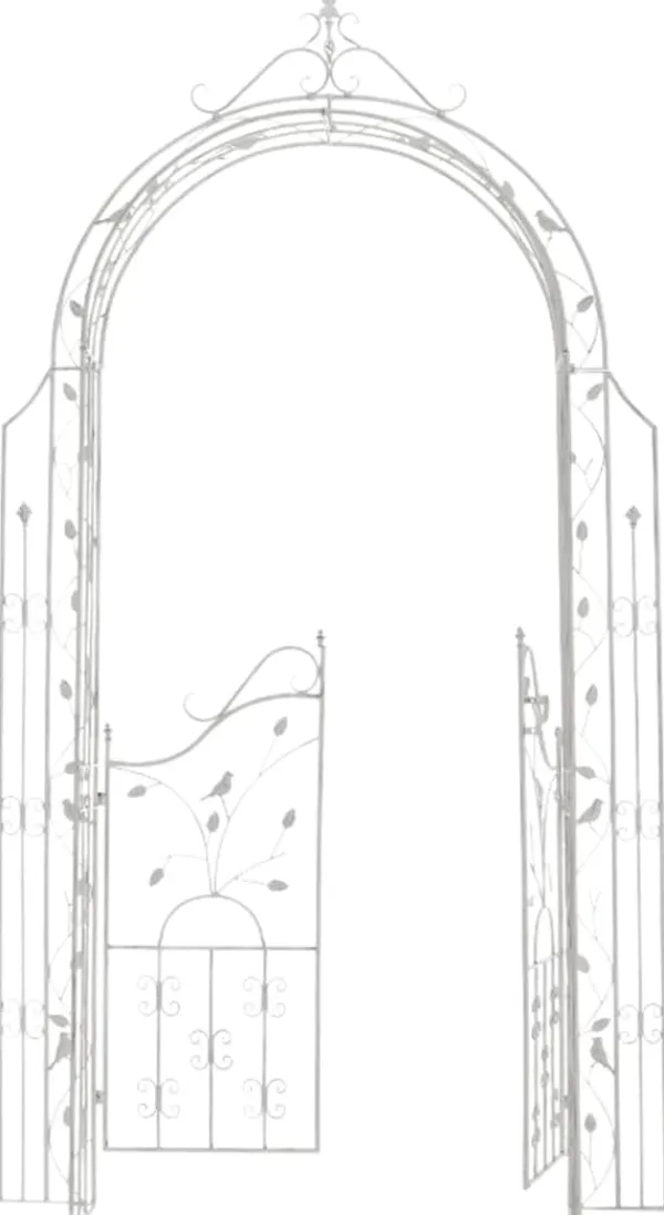 Garden Arch with Gate - Climbing Aid - Hållbar järndesign