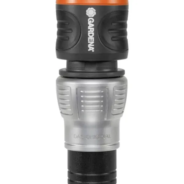 Gardena 18253-50 Premium Plast Slangkoppling med reglerventil Snabbkoppling, 13 mm (1/2) - 15 mm (5/8) Vattenstopp