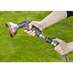 Gardena 18253-50 Premium Plast Slangkoppling med reglerventil Snabbkoppling, 13 mm (1/2) - 15 mm (5/8) Vattenstopp