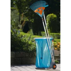 Gardena Mobil Trädgårdsvagn - Metallram - Justerbar Väskhöjd - Max. 70 kg - Blå