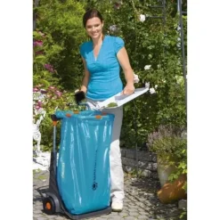 Gardena Mobil Trädgårdsvagn - Metallram - Justerbar Väskhöjd - Max. 70 kg - Blå