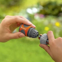 Gardena snabbbevattningsanslutning - Lämplig för Ø13mm & Ø15mm slang - Power Grip - 5 års garanti