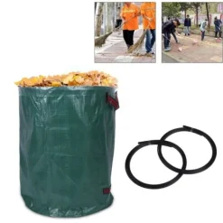 Garnaco® DEUBA | Set med 4 trädgårdspåsar - 280 liter, max. 50 kg | Ergonomiska handtag Trädgårdskorgar