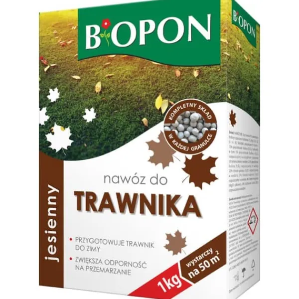 GÖDNINGSMEDEL - HÖSTGÖDNING FÖR GRÄSMATTA GRANULAT KARTONG 1 KG - BR BIO-1077