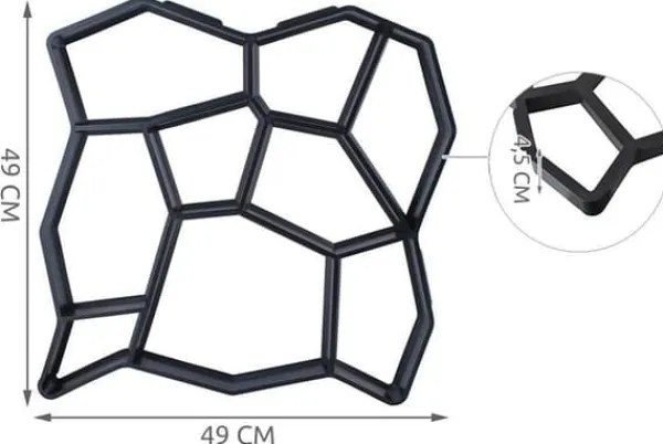 Hot Gjutnät för Trädgårdsgångar - Plast hexagon-formad Trädgårdsstenar & Klivstenar