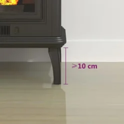 Discount Glasskiva för öppen spis sexkantig 100x50 cm - Glasskiva - Glasskivor - Home & Living Tillbehör Till Vedeldade Kaminer & Öppna Spisar