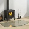 Hot Glasskiva för öppen spis 100x60 cm Tillbehör Till Vedeldade Kaminer & Öppna Spisar