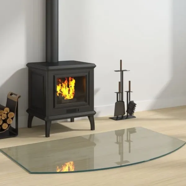 Hot Glasskiva för öppen spis 100x60 cm Tillbehör Till Vedeldade Kaminer & Öppna Spisar