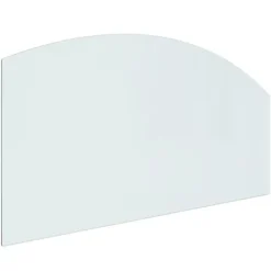 vidaXL Glasskiva för öppen spis 120x60 cm