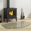 New Glasskiva för öppen spis 80x50 cm Tillbehör Till Vedeldade Kaminer & Öppna Spisar