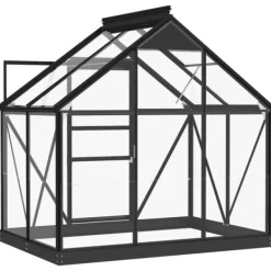 Sale Glasväxthus antracit 155x103x191 cm aluminium - Växthus - Växt Hus - Home & Living Växthus